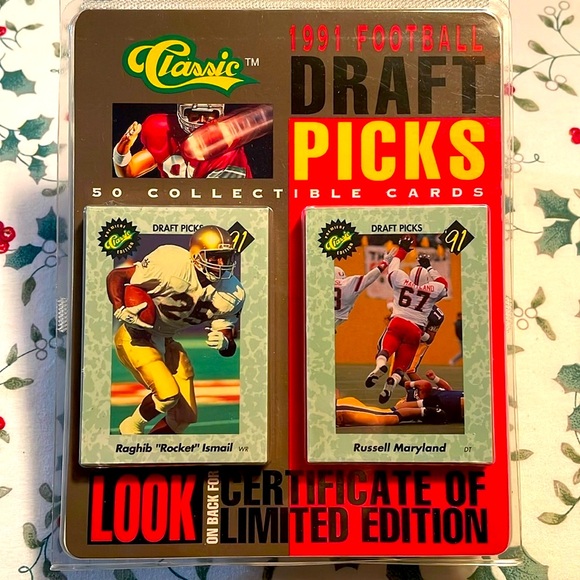 1991 Classic Draft Pickss Football Cards - Picture 1 of 7